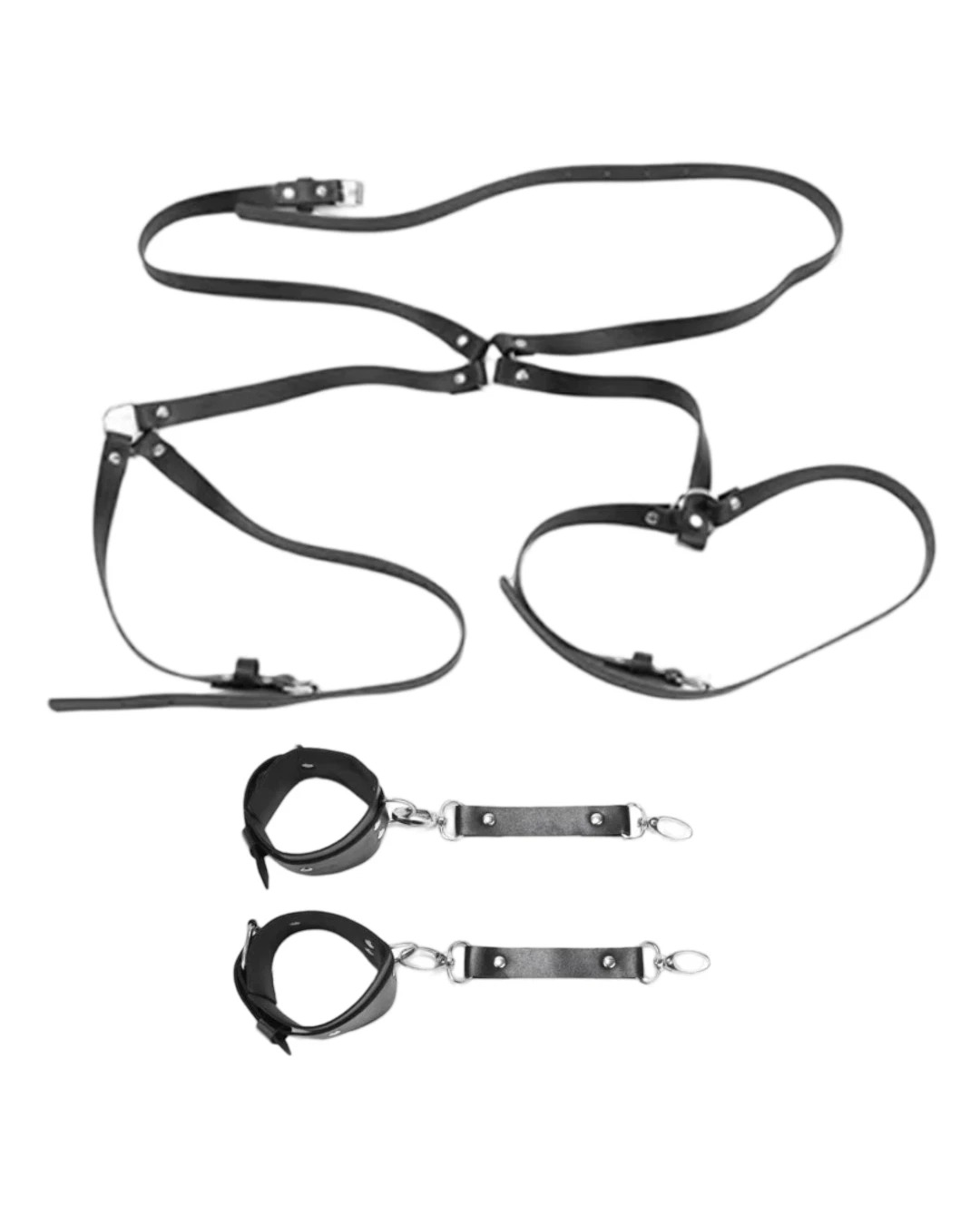 Sexy Handcuffs - Woman Leather Sexy Harness Belts