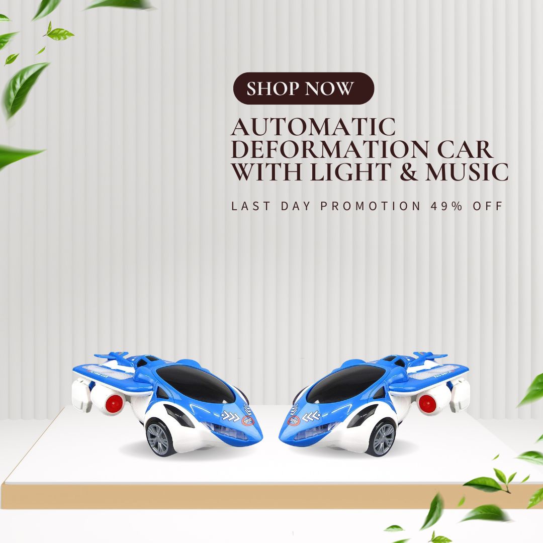Automatic Deformation Car With Light & Music