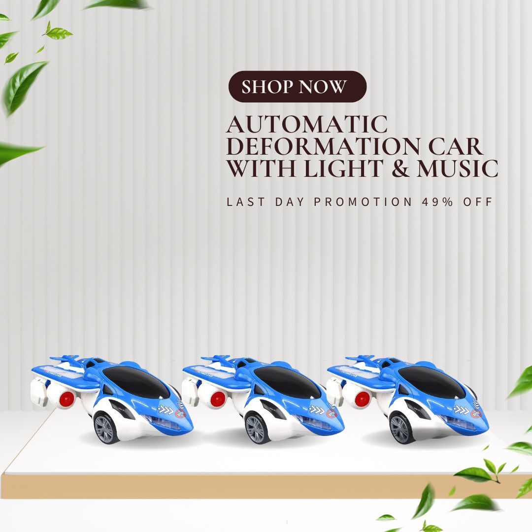 Automatic Deformation Car With Light & Music
