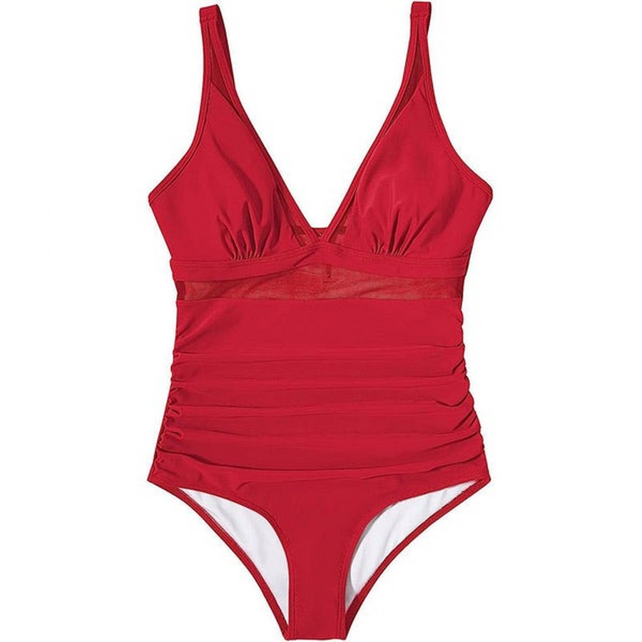🩱Hot Sale 49% OFF👙Mesh Tummy Control Swimsuit
