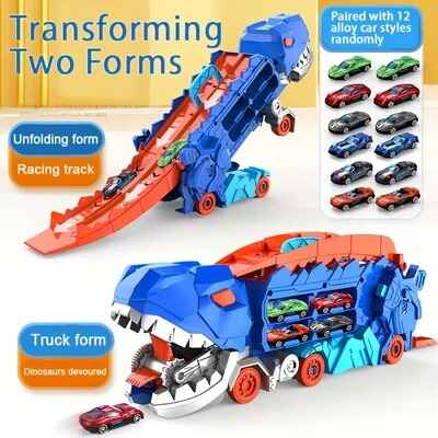 🔥FASH SALE🔥Transport Dinosaur Truck with Foldable Sliding 04 🚗