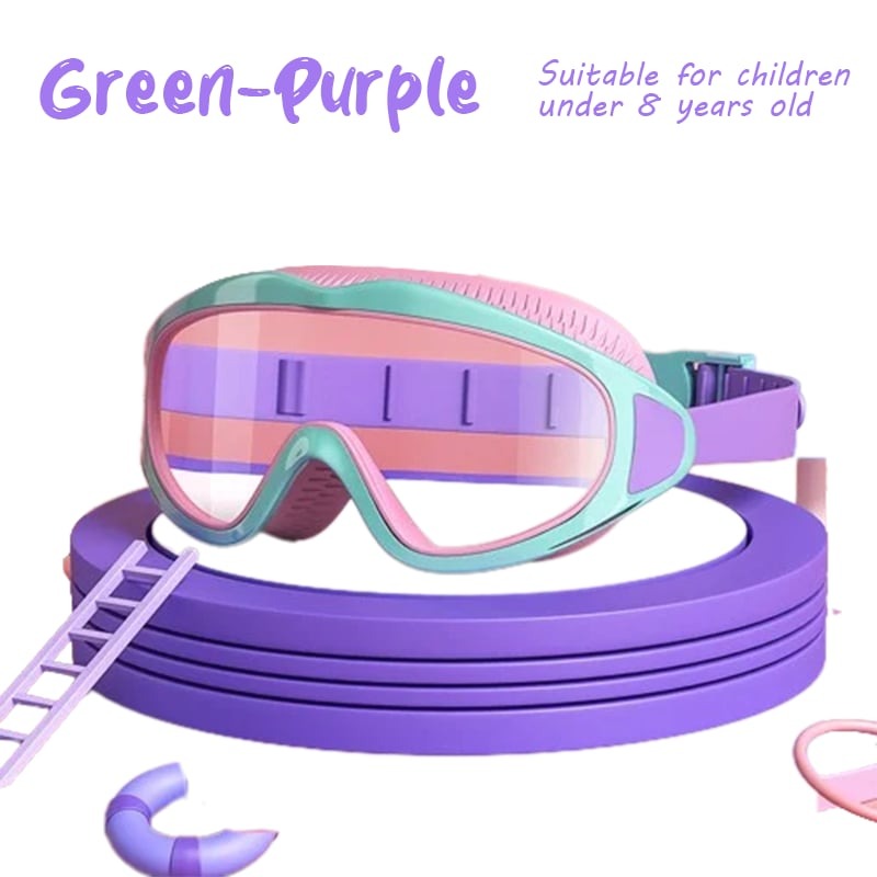 🏊‍♀️Last Day Promotion 49% OFF-🔥HD children's large frame waterproof and anti-fog swimming goggles