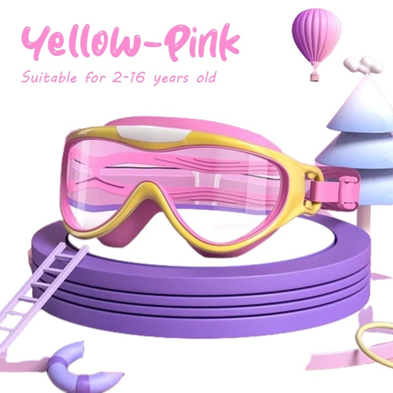 🏊‍♀️Last Day Promotion 49% OFF-🔥HD children's large frame waterproof and anti-fog swimming goggles