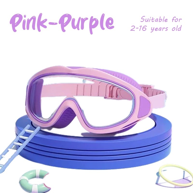 🏊‍♀️Last Day Promotion 49% OFF-🔥HD children's large frame waterproof and anti-fog swimming goggles