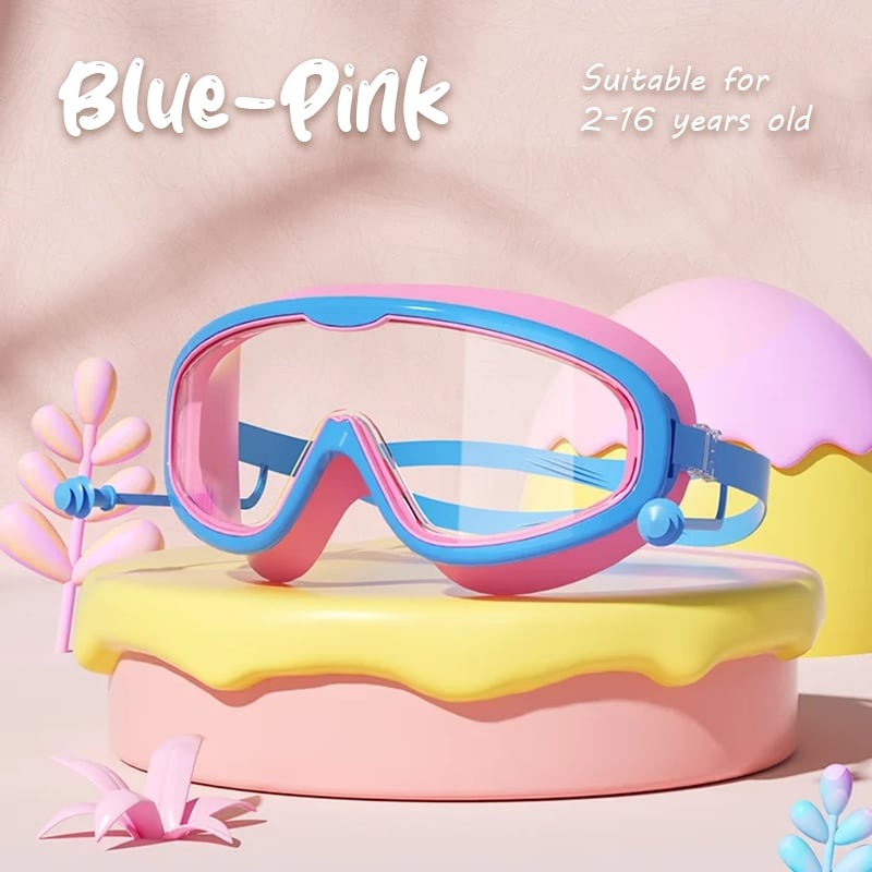 🏊‍♀️Last Day Promotion 49% OFF-🔥HD children's large frame waterproof and anti-fog swimming goggles