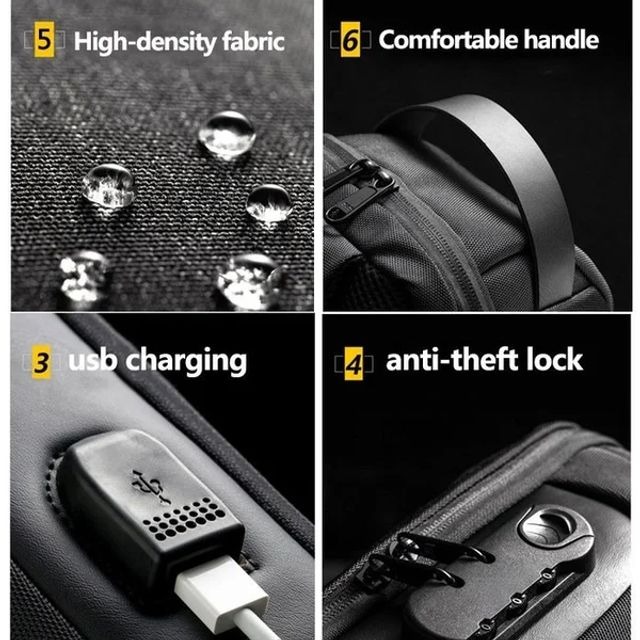 🎒New Carbon Fiber Streamline Anti-Theft Sling Bag👝