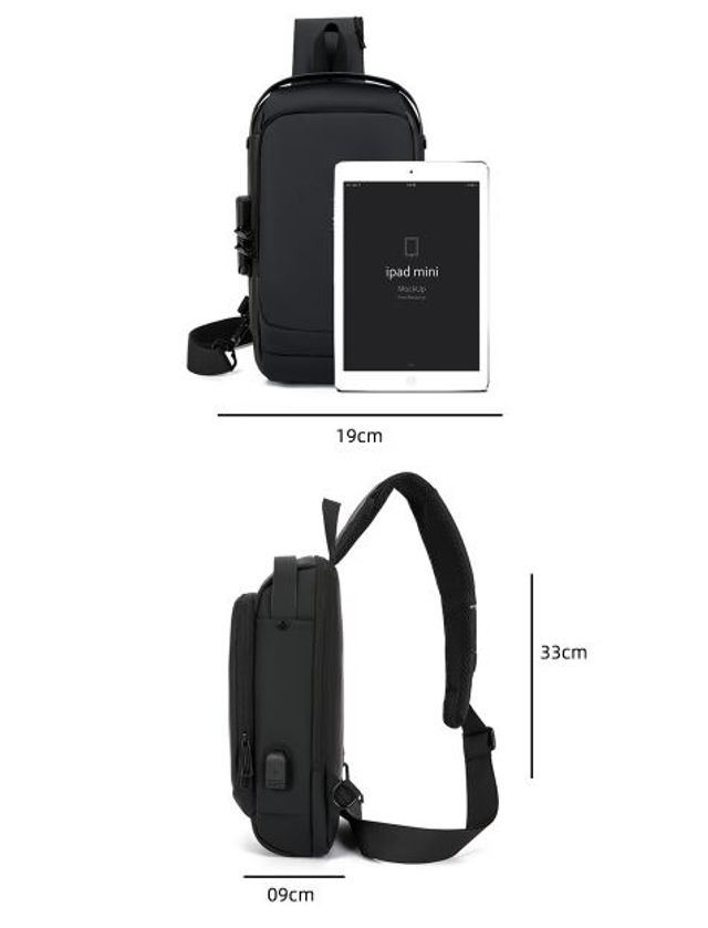 🎒New Carbon Fiber Streamline Anti-Theft Sling Bag👝