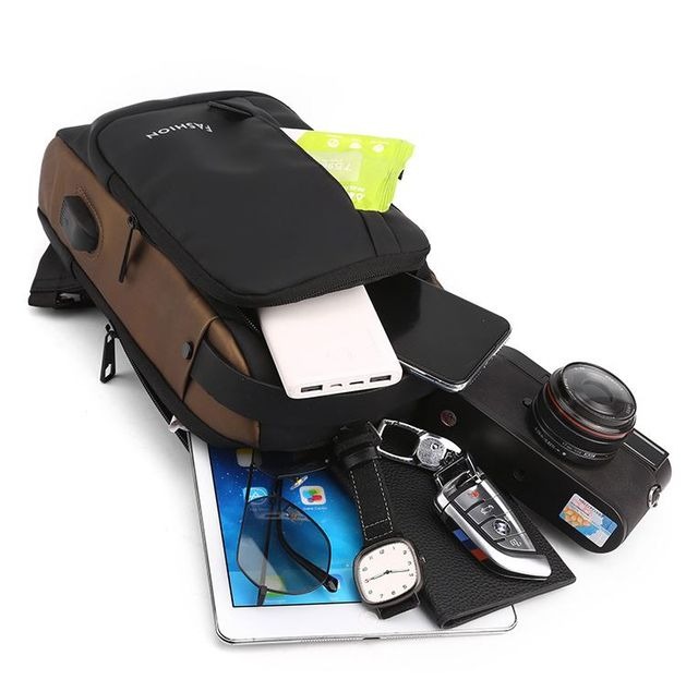 🎒New Carbon Fiber Streamline Anti-Theft Sling Bag👝