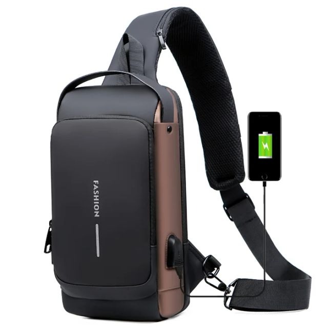 🎒New Carbon Fiber Streamline Anti-Theft Sling Bag👝