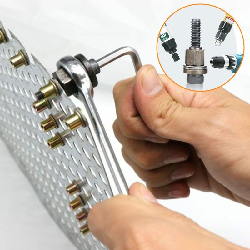🔩Threaded Insert Nut Rivet Nuts Set with Flat Head⚙️