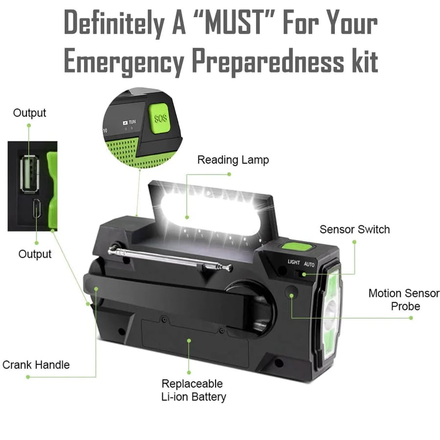 🔥LAST DAY SALE 49% OFF🔥TrailBlazer™ Emergency Solar Powered Radio 2.0