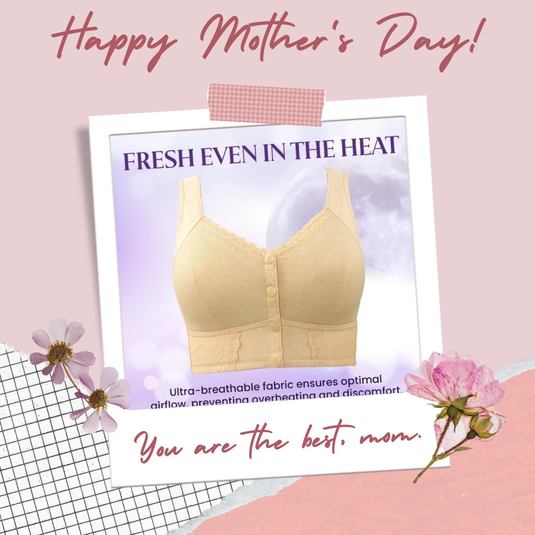 🎁 2025 Mother's Day Special 🌸New Front Closure Breathable Bra for Seniors