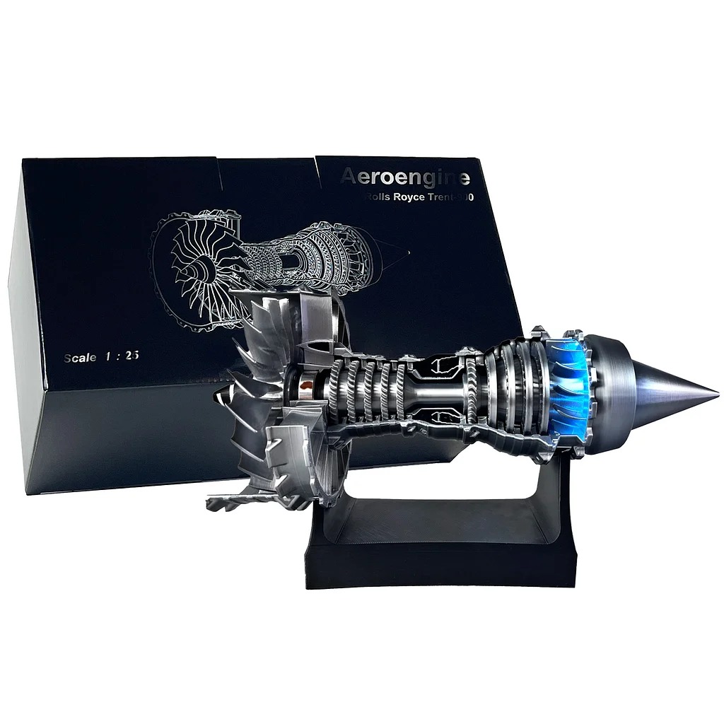 🔥🔥1/25 Simulation Aircraft Turbojet Engine Rotatable Model