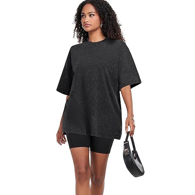 Women's Cotton Round Neck Short Sleeve T-shirt – Summer Casual Fashion Top