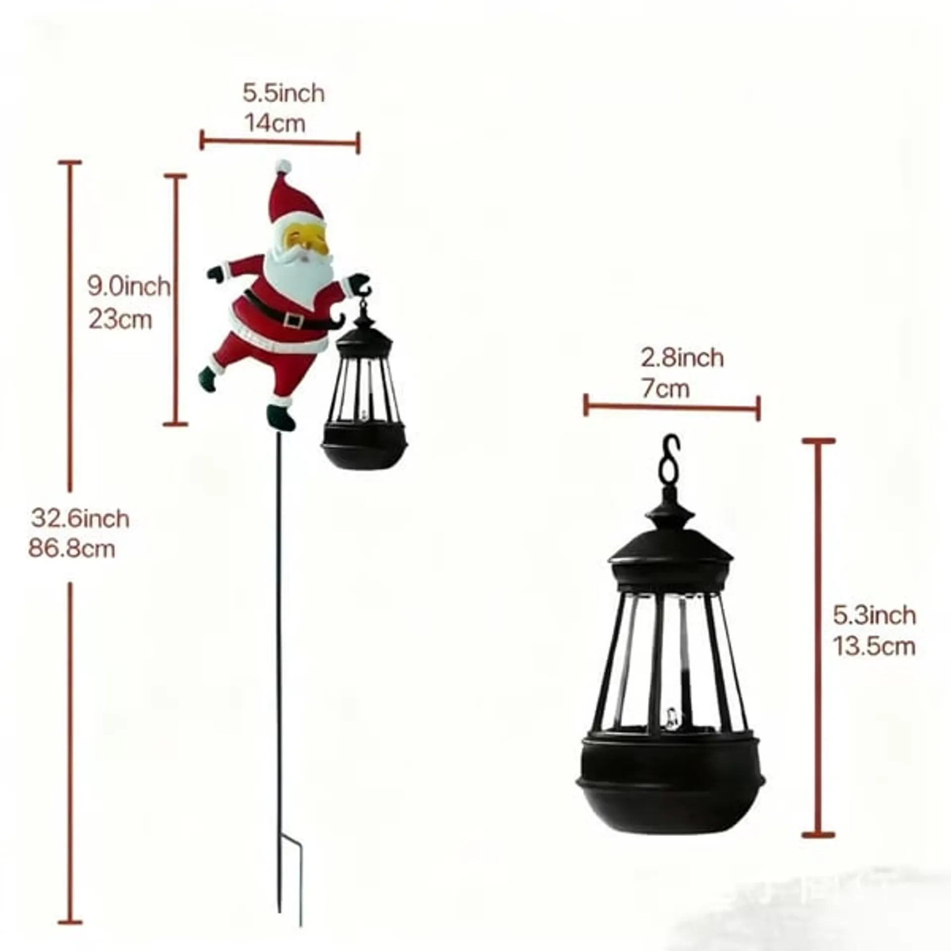 Christmas Early Bird Sale - Christmas Solar Kettle Lights Garden Lawn Decorative Lights Santa Kettle Ground Lamp Solar LED Night Lights Outdoor Garden Decor
