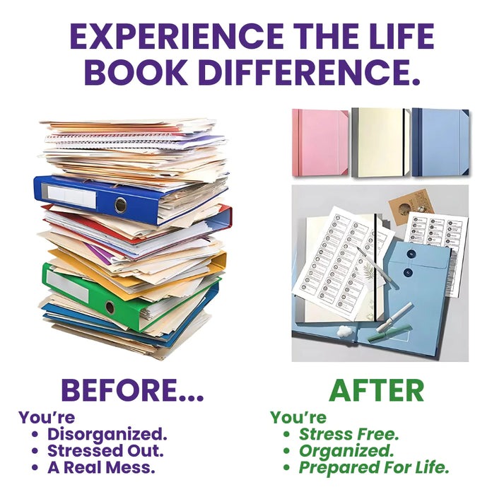 The Life Book Document Organizer - Binder For Important Documents