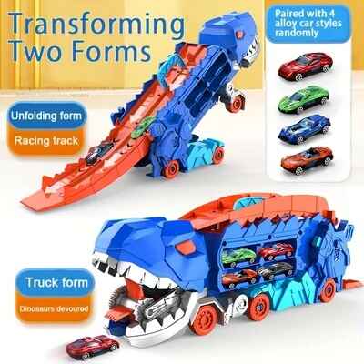 🔥FASH SALE🔥Transport Dinosaur Truck with Foldable Sliding 04 🚗