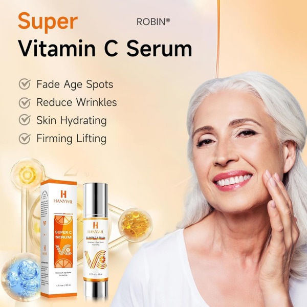 HANYWIL Super Vitamin C Serum - The Natural Way to Brighter, Smoother, and Ageless Skin