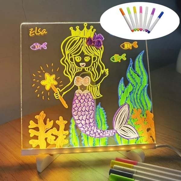 🌞Summer Sale 60% OFF - Creative Rewritable Acrylic LED Message Board 🎨