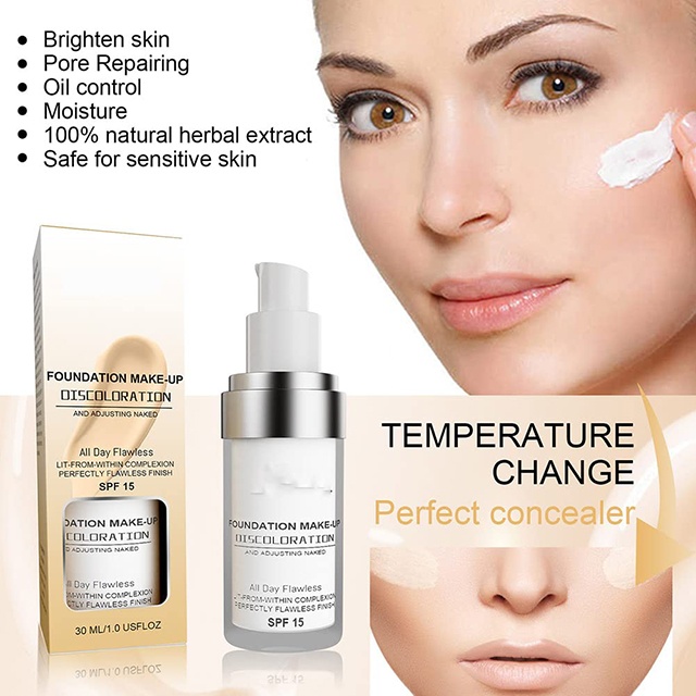 [🎉BIG SALE: Buy 2, Get 2 FREE] 🎁Colour Changing Mature Skin Foundation