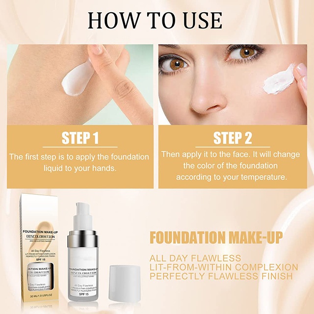 [🎉BIG SALE: Buy 2, Get 2 FREE] 🎁Colour Changing Mature Skin Foundation