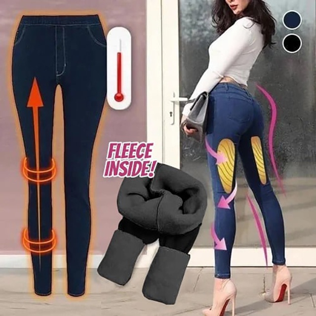 Denim Leggings - 🔥LAST DAY 49% OFF🔥 Thermal Fleece Denim Jeggings