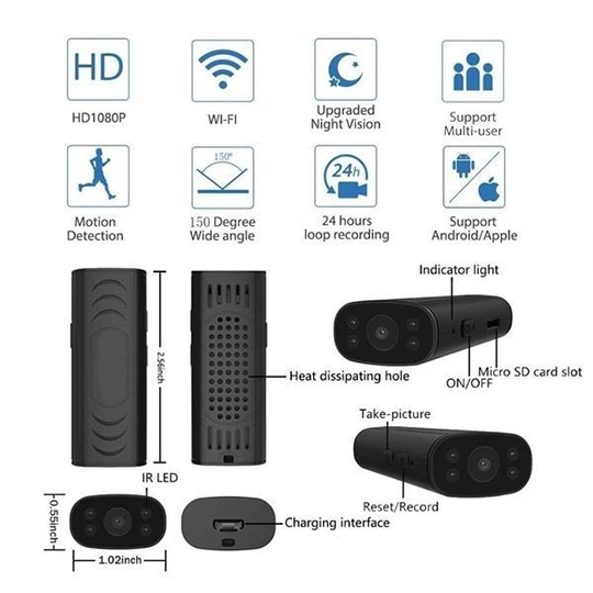 【New Arrival】HD Wireless Wifi Camera Security Camera Enhanced Night Vision