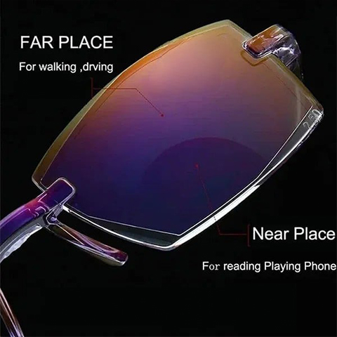 🔥BEST DEAL TODAY🔥Sapphire High Hardness Antiblue Progressive Far And Near Dual Use Glasses