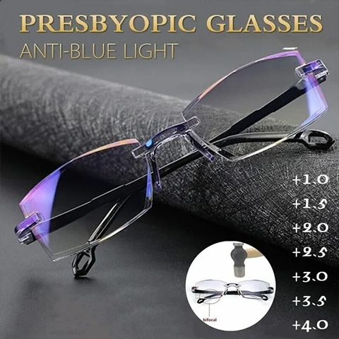 🔥BEST DEAL TODAY🔥Sapphire High Hardness Antiblue Progressive Far And Near Dual Use Glasses