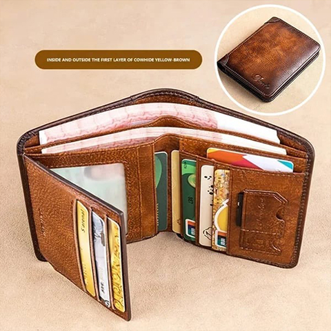 🔥HOT SALE-49% OFF-🔒RFID🔒Genuine Leather Wallet for Men💰