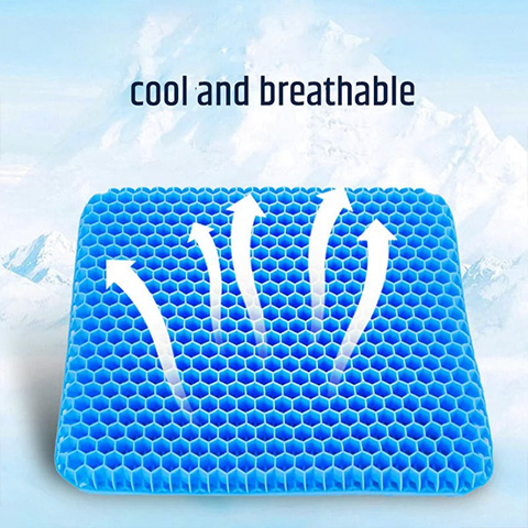 Gel Seat Cushion Double Thick Egg Gel Summer Cushion