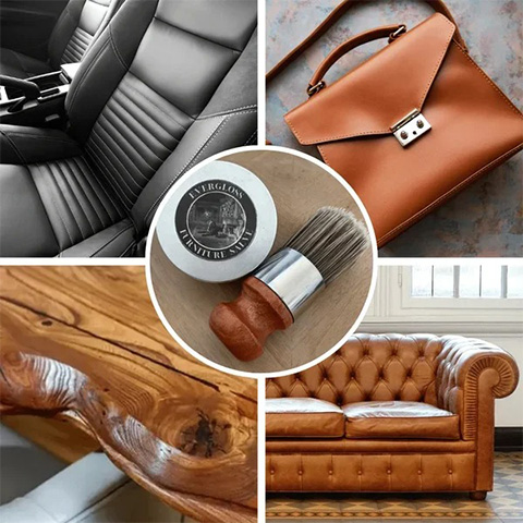 Generallye Evergloss – Leather & Furniture Repair Salve + Applicator Brush