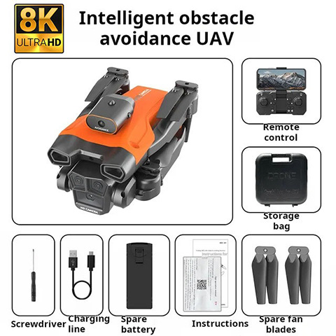 Lanus Triple Camera 8K Drone 2025 - Suitable for beginners - SALE OFF 55%